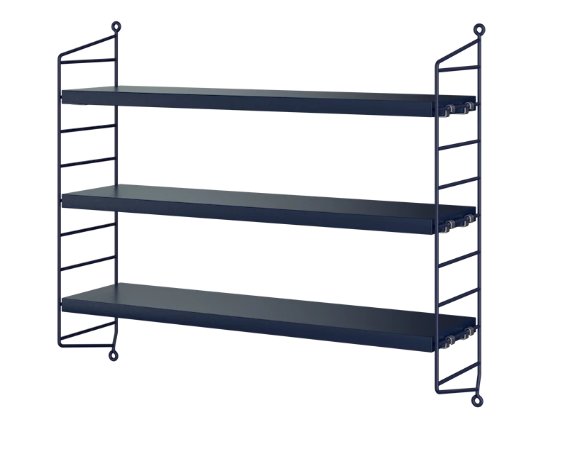 String Pocket Shelving - Wood