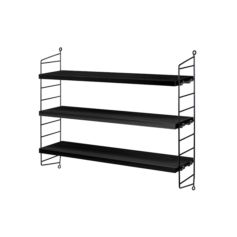 String Pocket Shelving - Wood