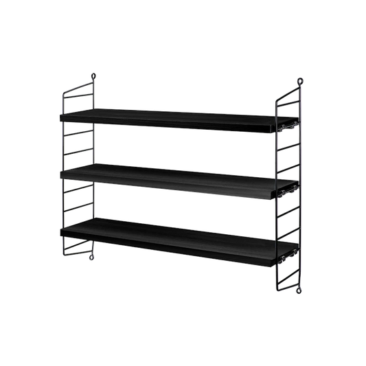 String Pocket Shelving - Wood