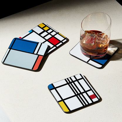 MoMA Mondrian Coasters