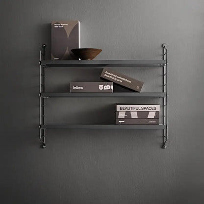 String Pocket Shelving - Wood