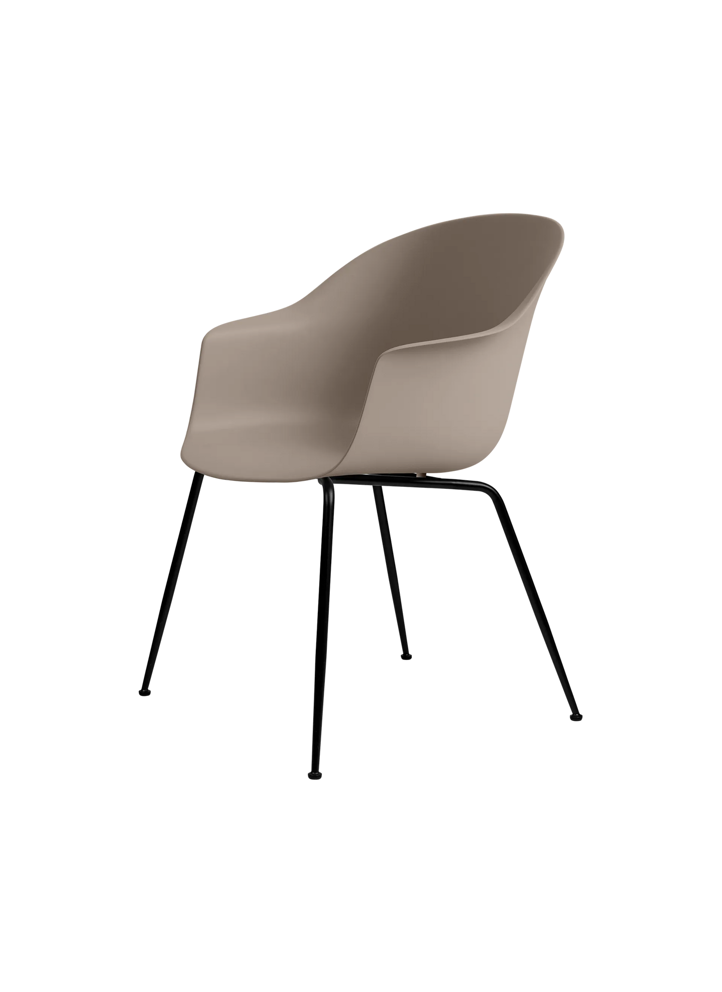 Gubi Bat Dining Chair - Black Base