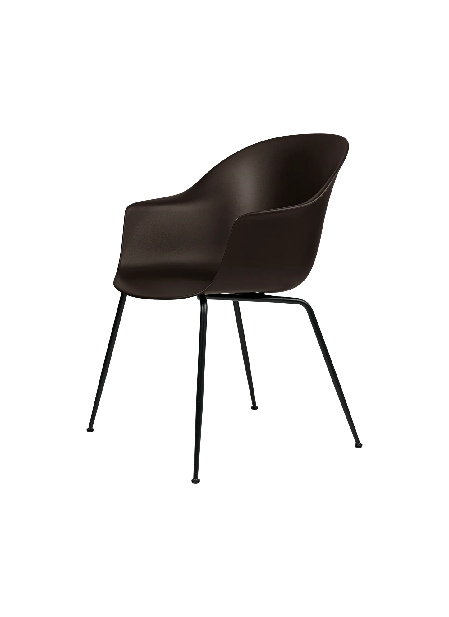 Gubi Bat Dining Chair - Black Base