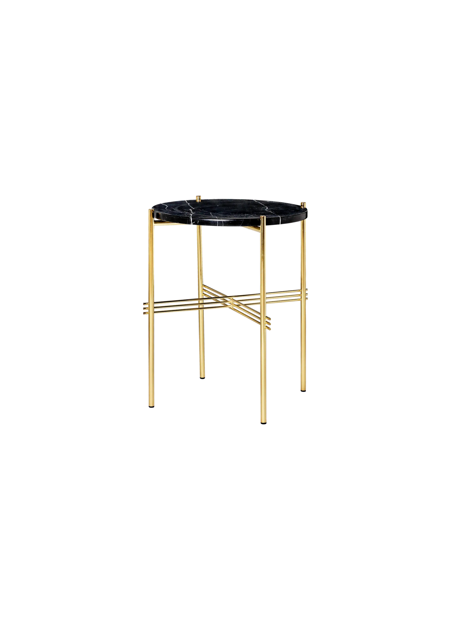 GUBI TS Coffee Table - Dia. 40 - Brass Base