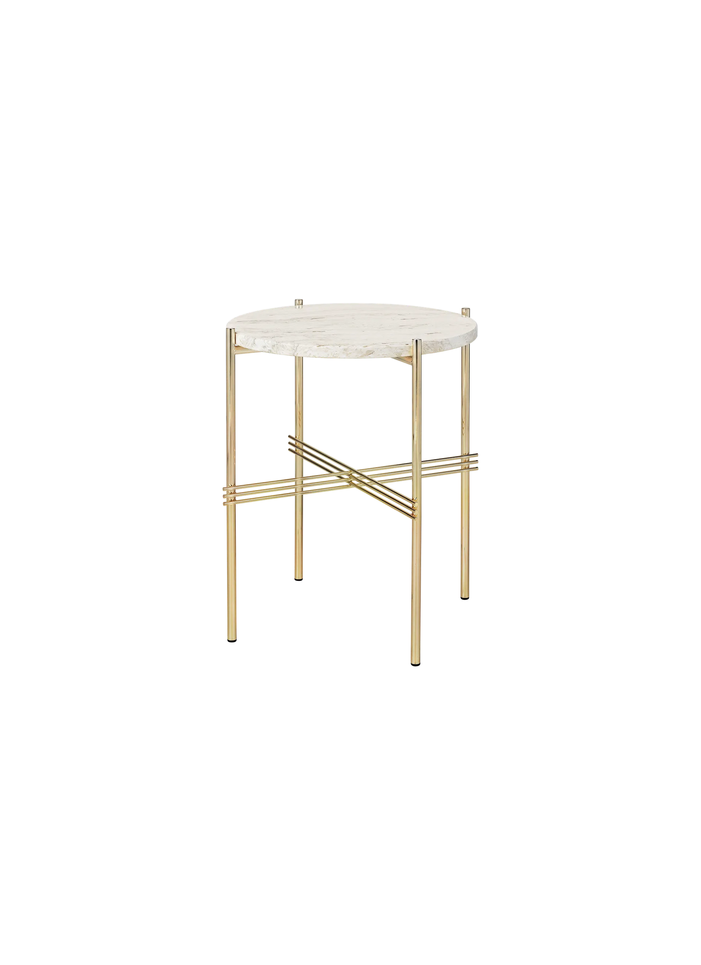 GUBI TS Coffee Table - Dia. 40 - Brass Base