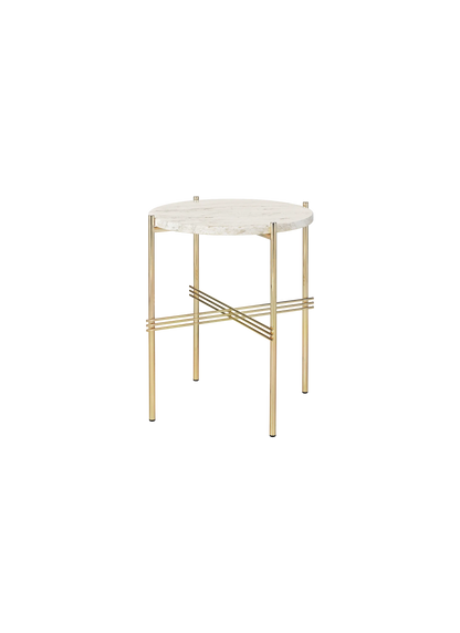 GUBI TS Coffee Table - Dia. 40 - Brass Base