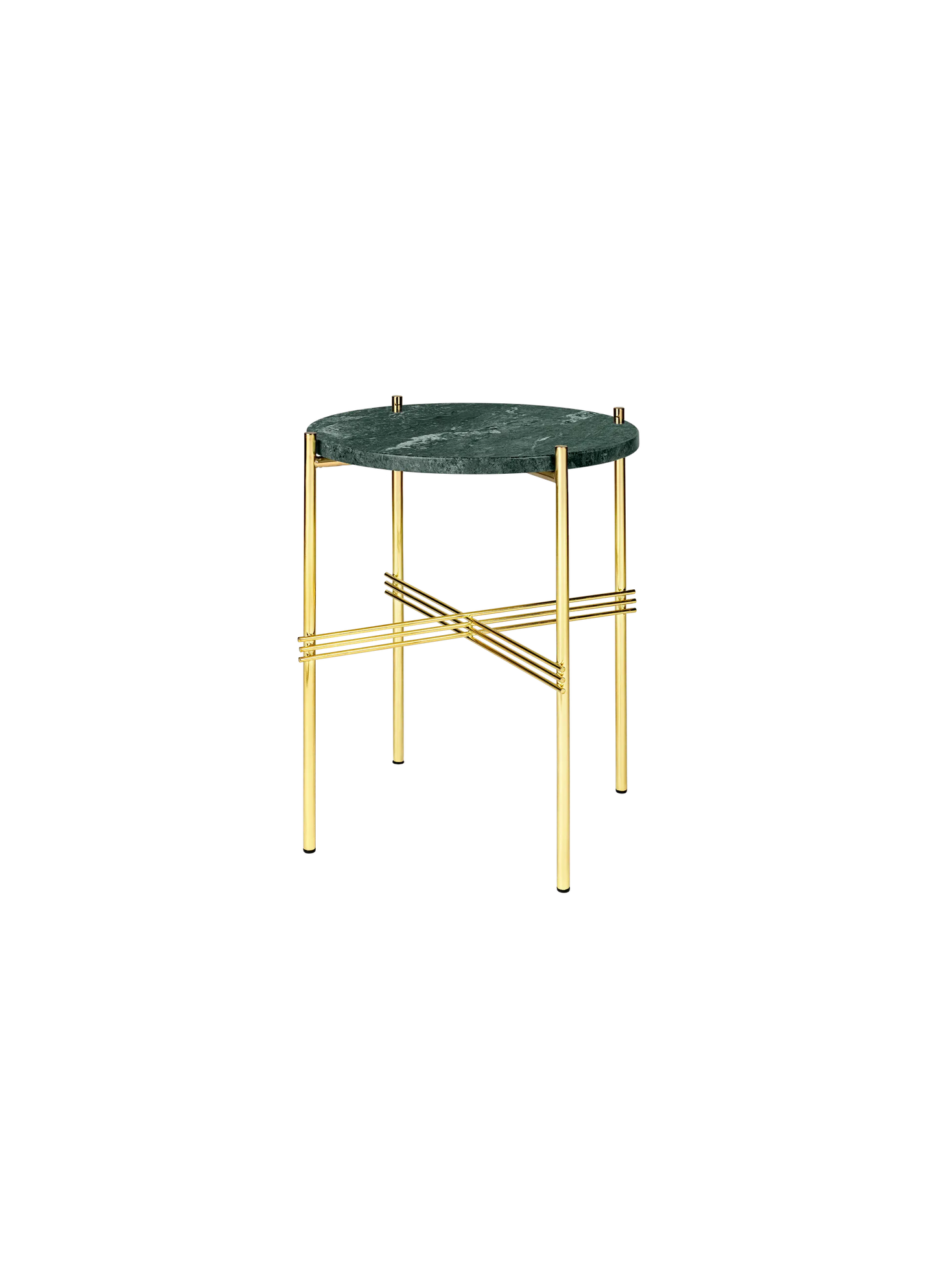 GUBI TS Coffee Table - Dia. 40 - Brass Base