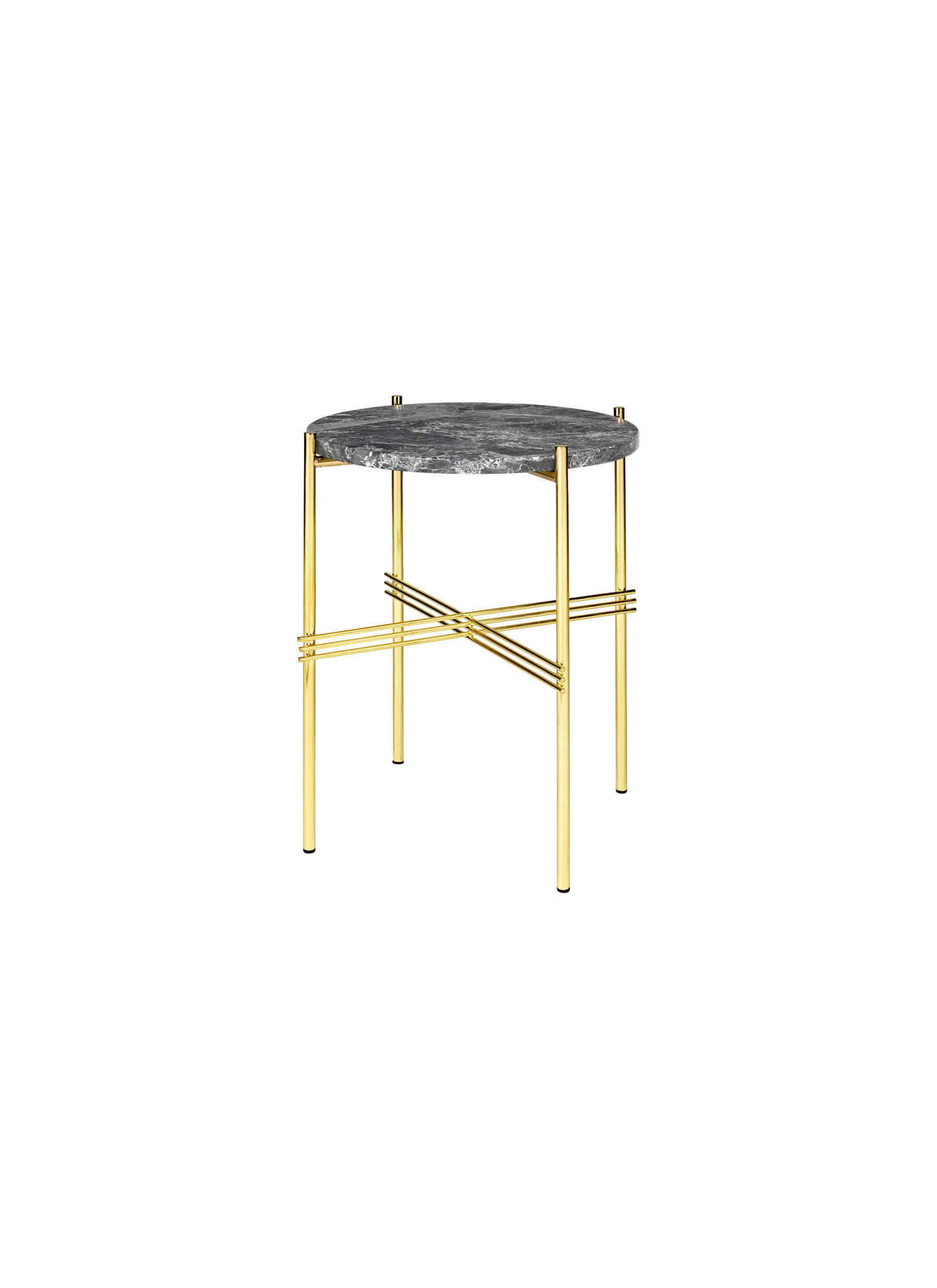 GUBI TS Coffee Table - Dia. 40 - Brass Base