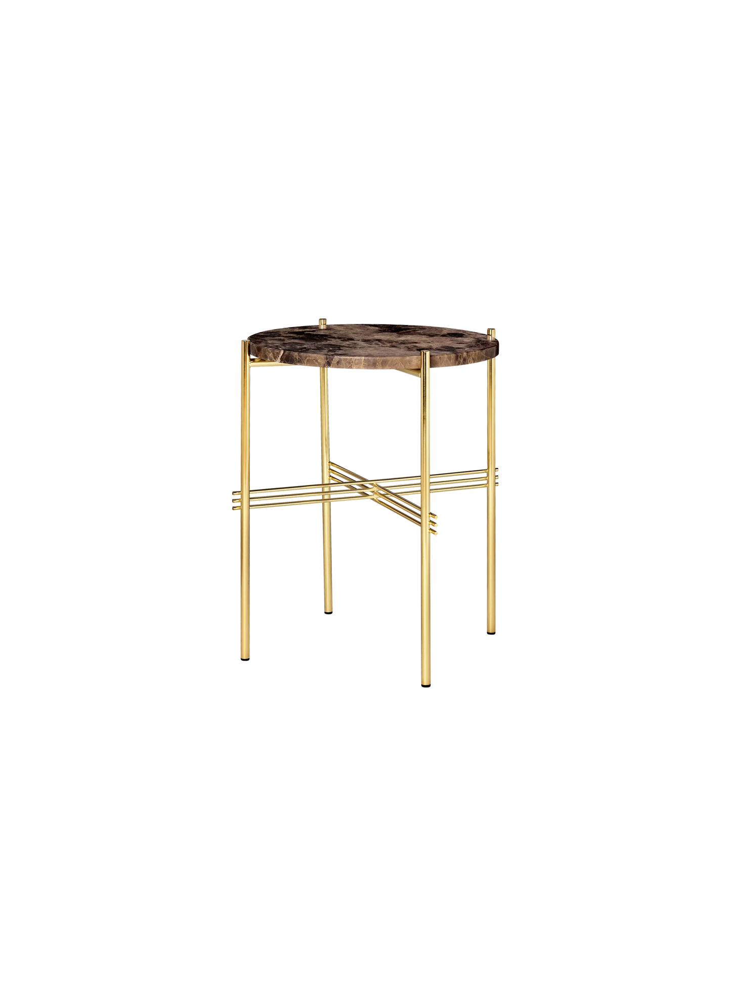 GUBI TS Coffee Table - Dia. 40 - Brass Base