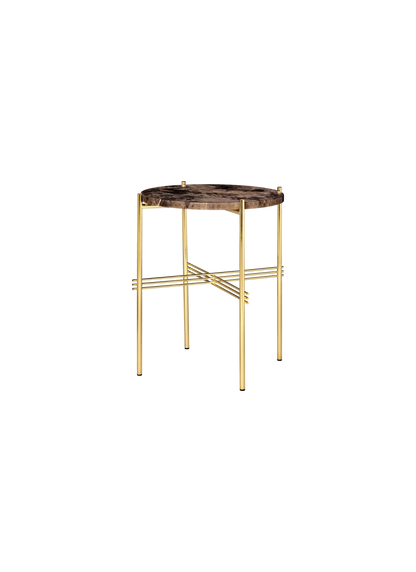 GUBI TS Coffee Table - Dia. 40 - Brass Base