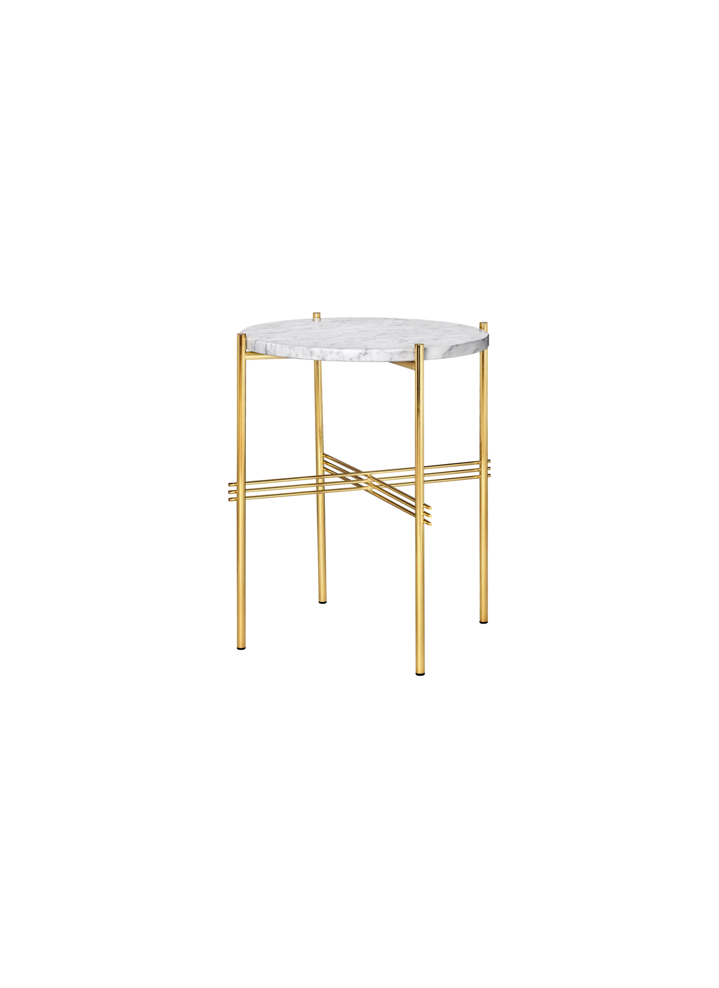 GUBI TS Coffee Table - Dia. 40 - Brass Base