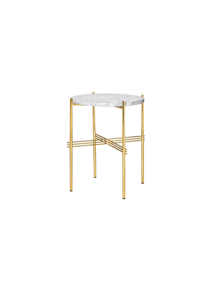 GUBI TS Coffee Table - Dia. 40 - Brass Base