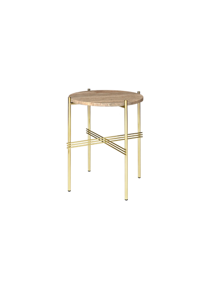 GUBI TS Coffee Table - Dia. 40 - Brass Base