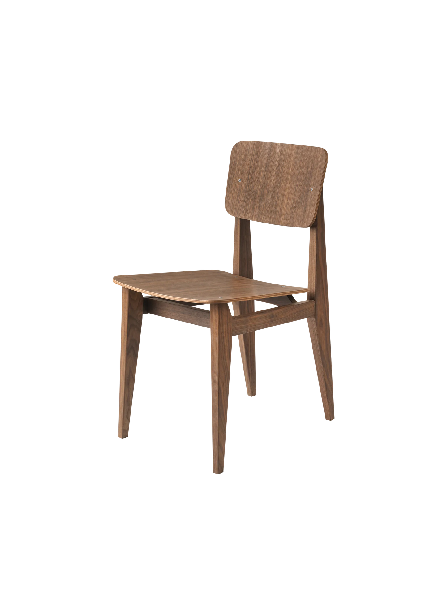 GUBI C-Chair Dining Chair - Un-Upholstered, Veneer