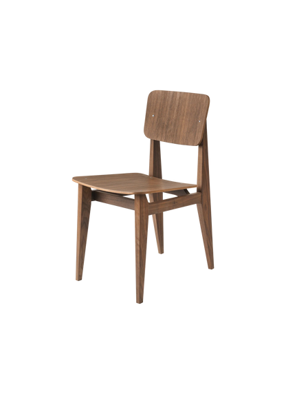 GUBI C-Chair Dining Chair - Un-Upholstered, Veneer