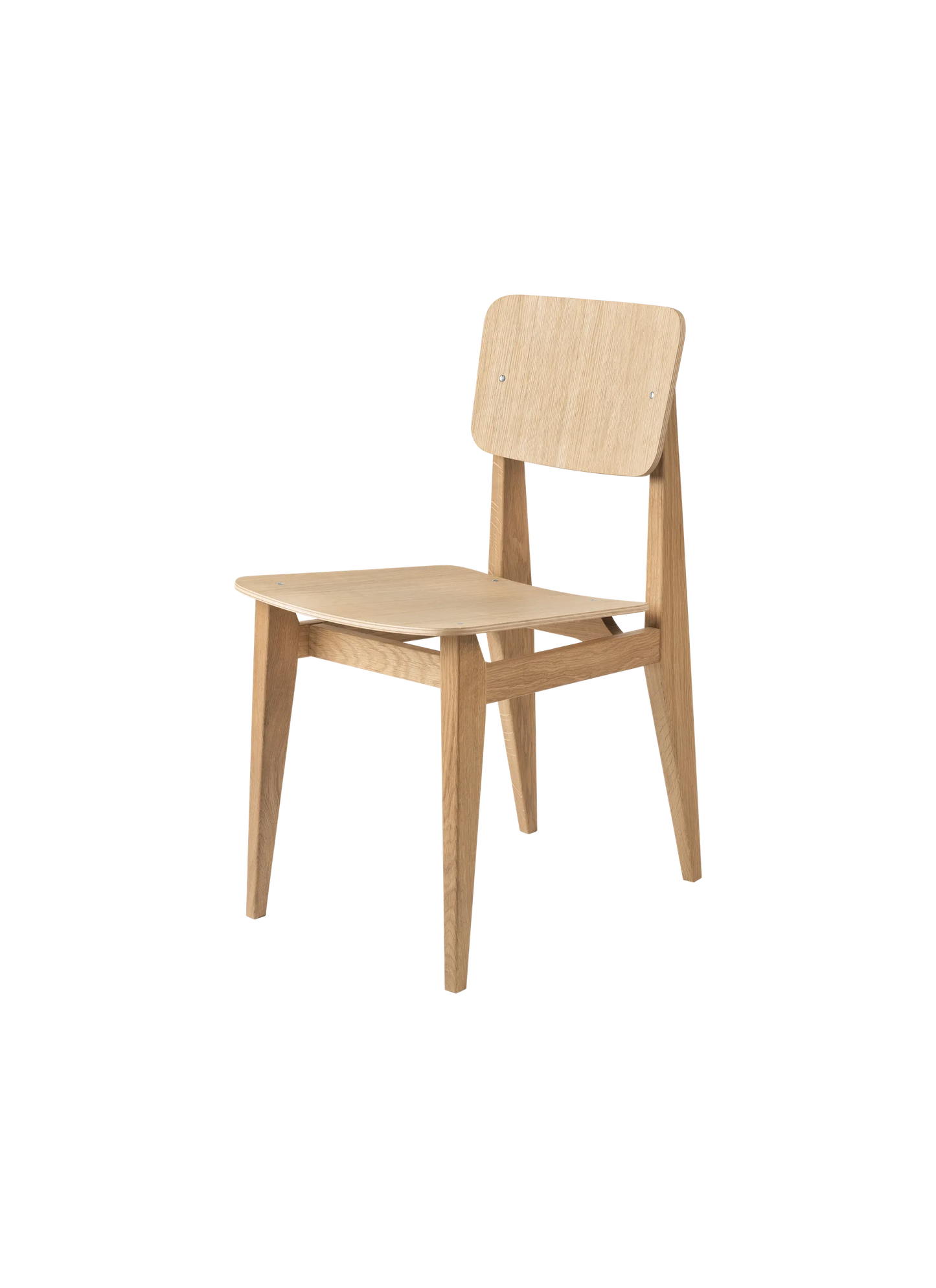 GUBI C-Chair Dining Chair - Un-Upholstered, Veneer