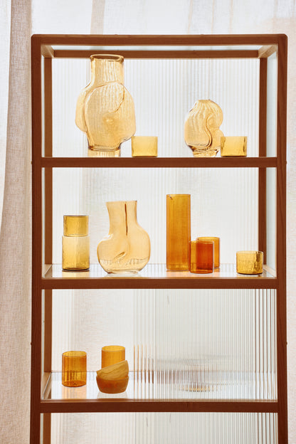 HKLiving Gleam High Vase: Amber