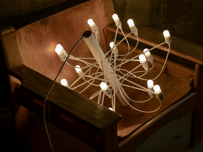 Flos 2097 Chandelier - frosted bulbs