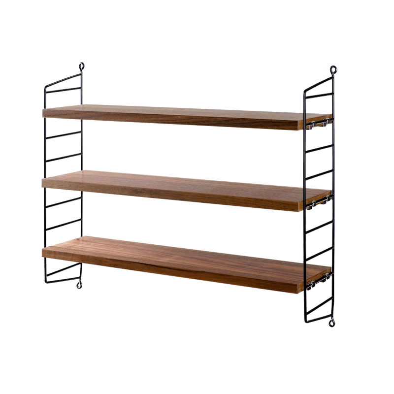String Pocket Shelving - Wood