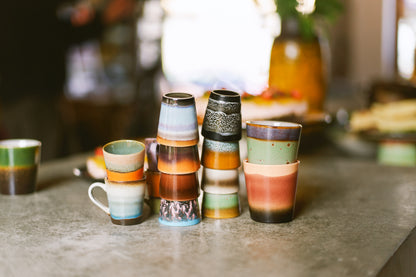 HKLiving 70s Ceramics: Espresso Mugs - Retro