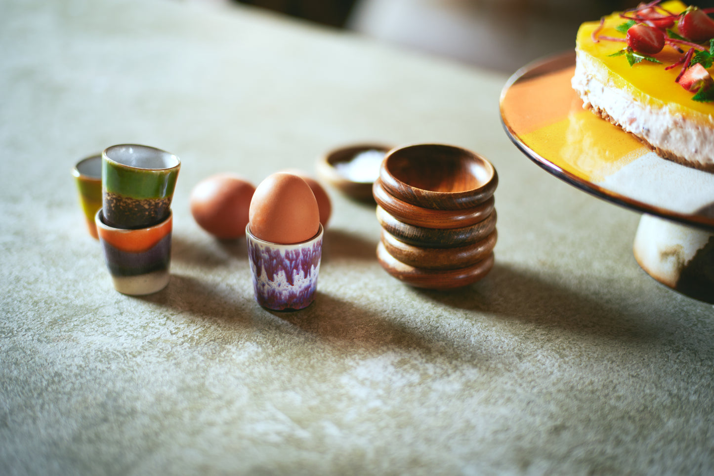 HKLiving 70s Ceramics: Egg Cups - Island