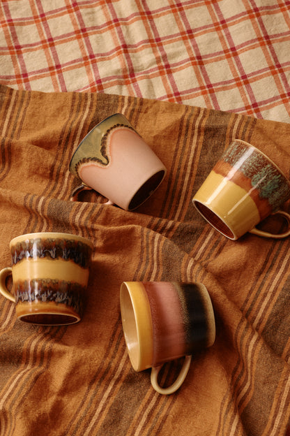 HKLiving 70s Ceramics: Cappuccino Mugs - Vista