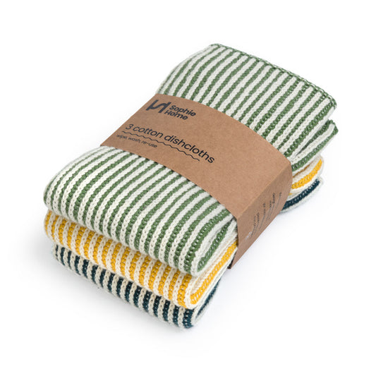 Sophie Home Reusable Ribbed Dishcloths