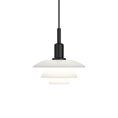 Louis Poulsen PH 3/3 Pendant Lamp: White Opal Glass. Ex-Display