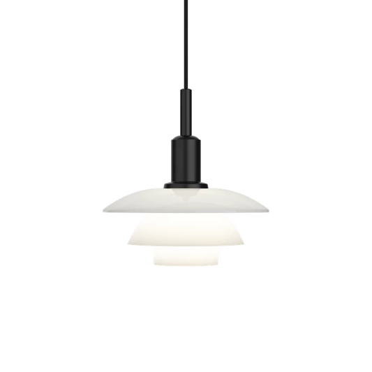 Louis Poulsen PH 3/3 Pendant Lamp: White Opal Glass. Ex-Display