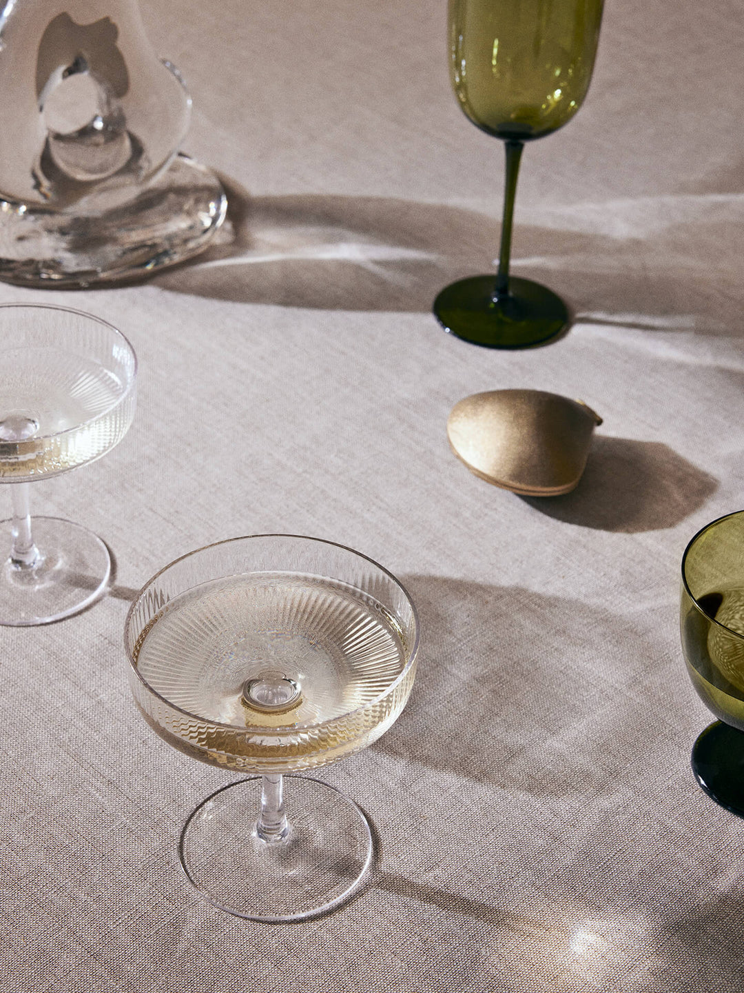 Ferm Living Ripple Champagne Saucer Set of 2