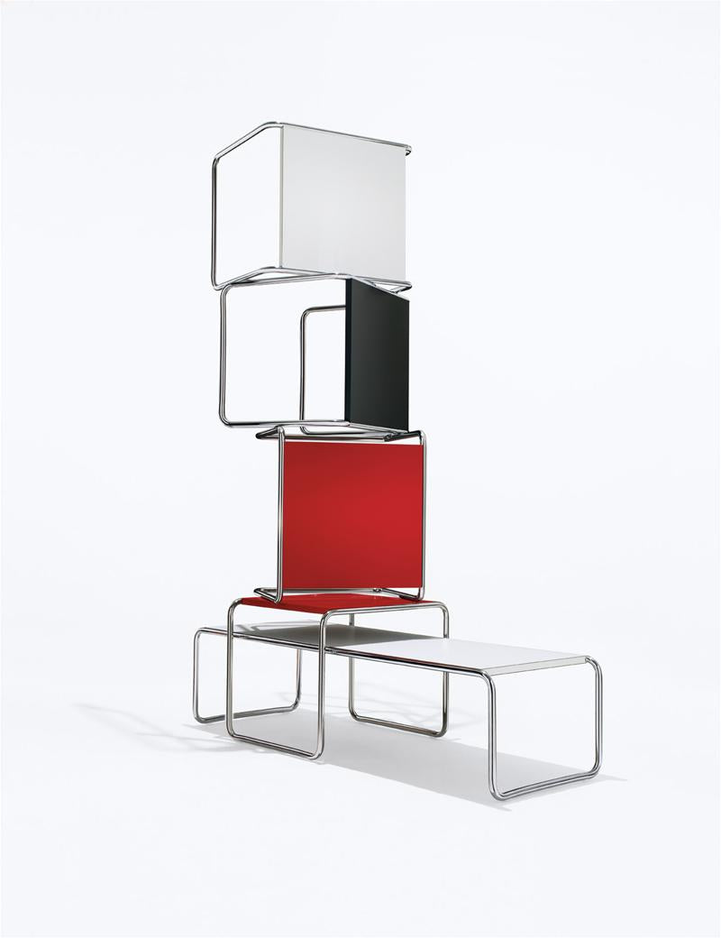 Knoll Laccio Low Table Square - Chrome frame