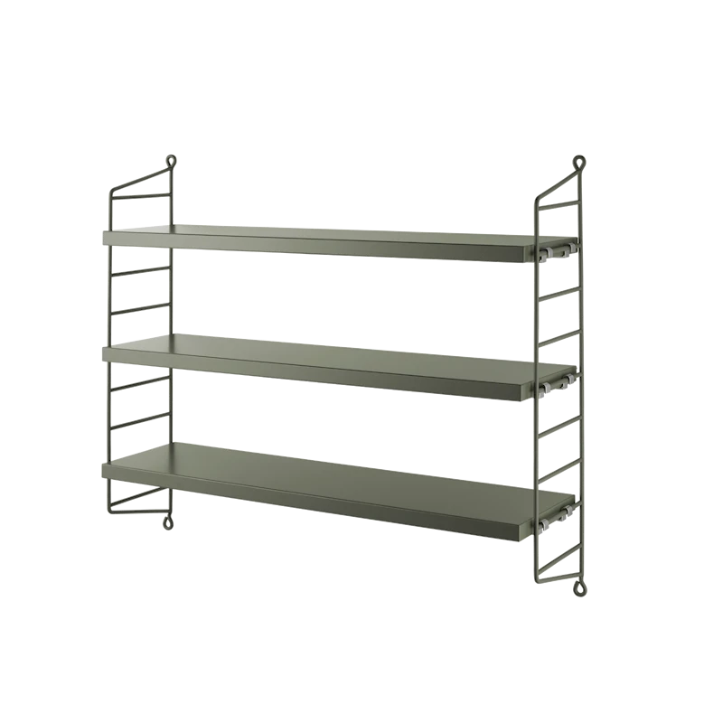 String Pocket Shelving - Wood