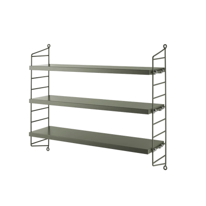 String Pocket Shelving - Wood