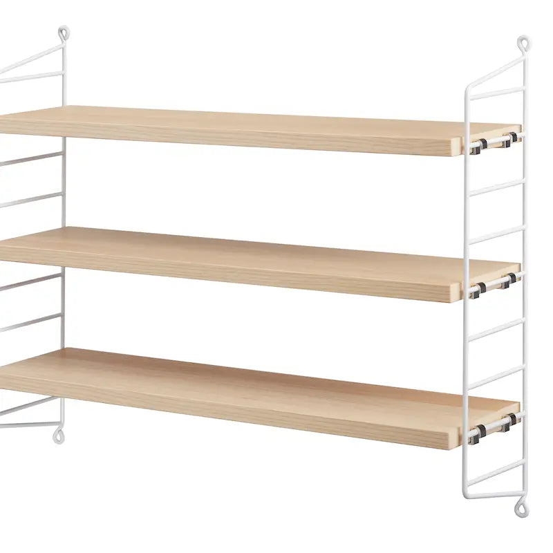 String Pocket Shelving - Wood