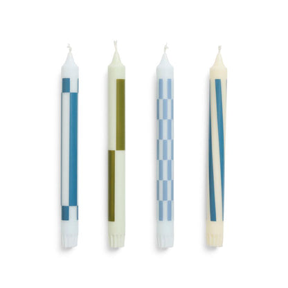 Hay Pattern Candle Set of 4