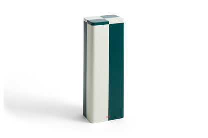 Hay Tin Container - Slim Green and Off-white