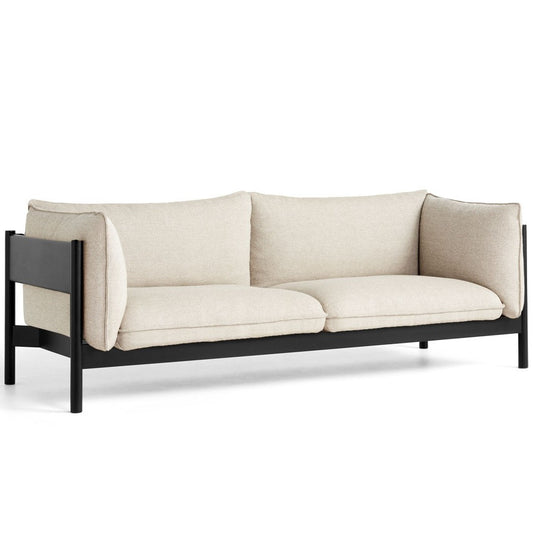 Hay Arbour Eco 3 Seater Sofa - Black Beech Frame