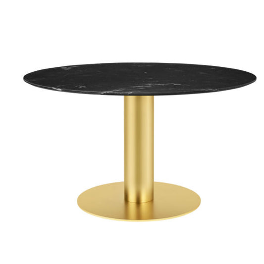 Gubi Table 2.0 Round Brass Base