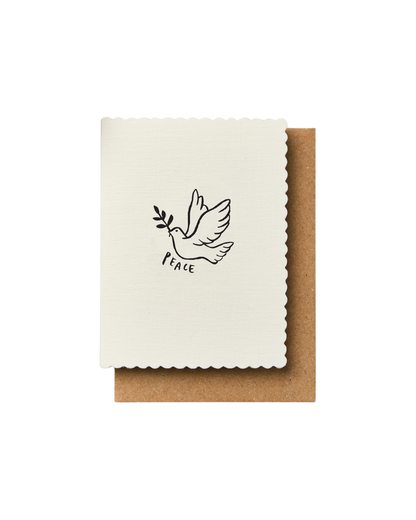 Katie Leamon Christmas Motif Dove Card