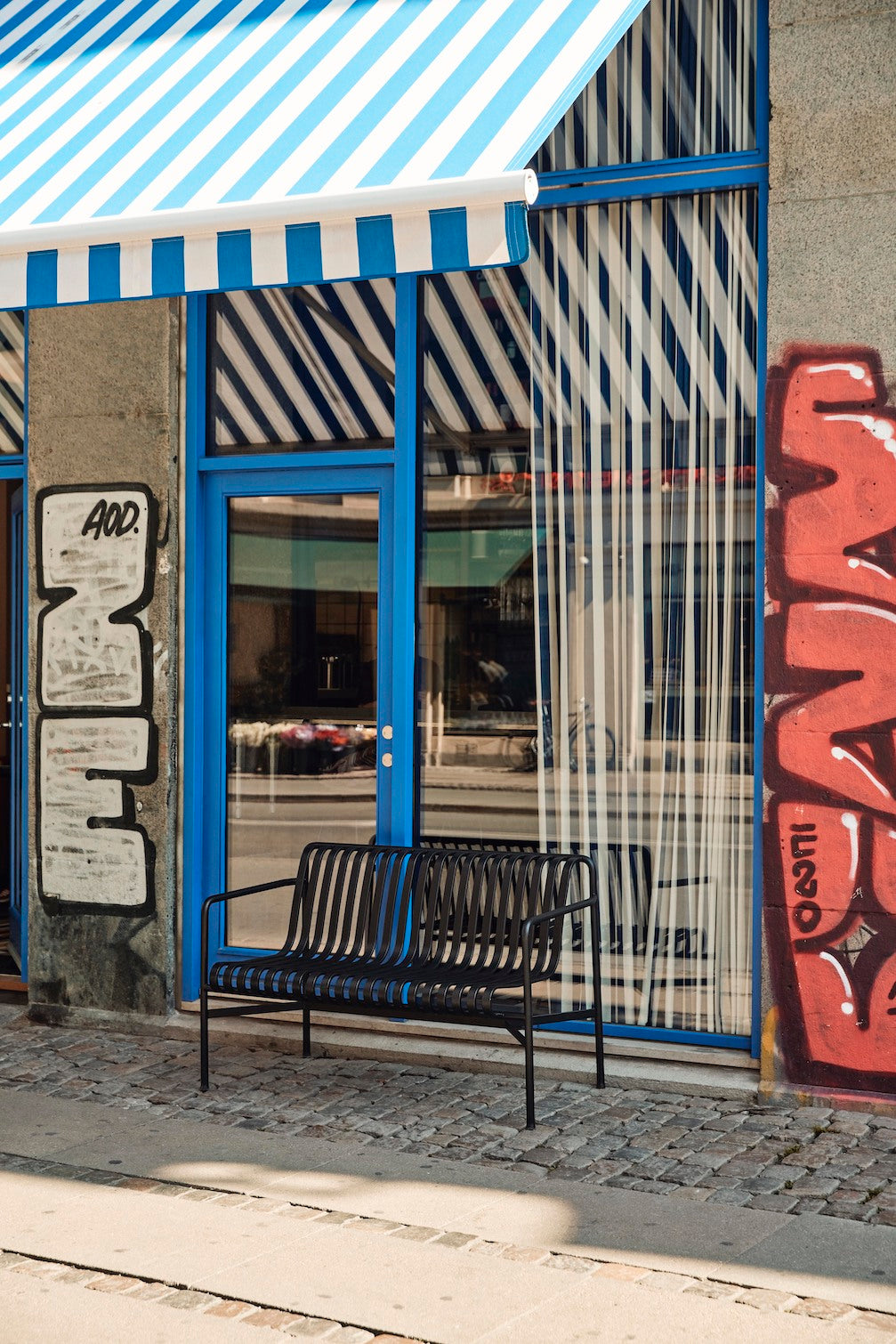 Hay Palissade Dining Bench with Armrest Ex-Display