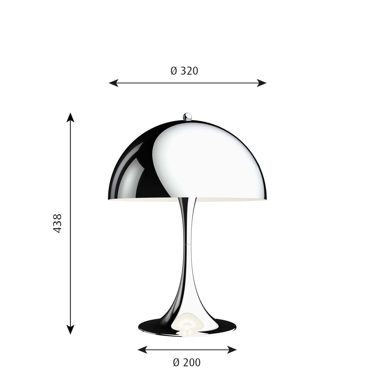 Louis Poulsen Panthella 320 Table Lamp