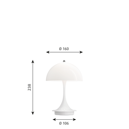 Louis Poulsen Panthella 160 Portable Table Lamp
