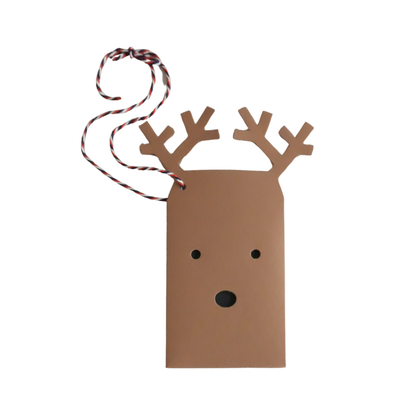 Cut & Make Reindeer Envelope Gift Tag / Christmas Card