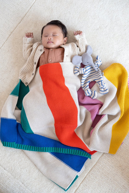 Sophie Home Striped Baby Blanket