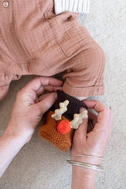 Sophie Home Reindeer Slipper Socks