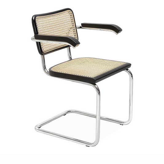 Knoll Cesca Chair with Arms - Cane Seat & Back