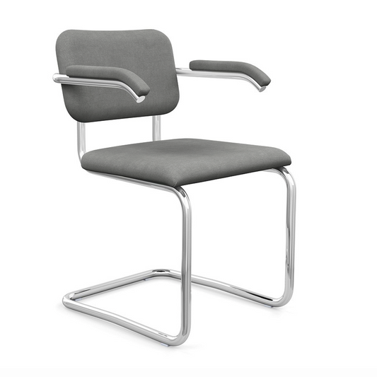 Knoll Cesca Chair With Arms Upholstered Seat & Back