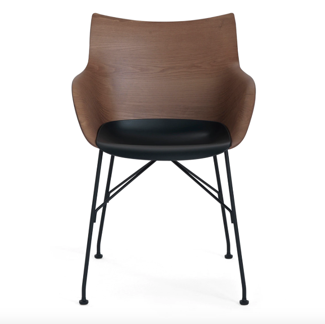 Kartell Q/Wood Chair Black