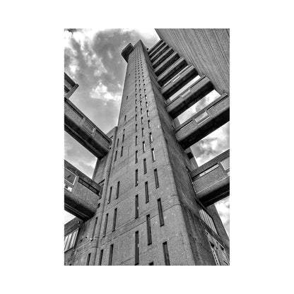 Spaceplay Trellick Tower - Staircore Look Up Print