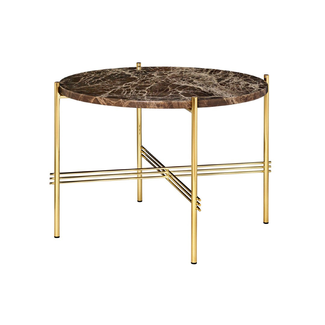 Gubi TS Coffee Table - Dia. 55 - Brass Base